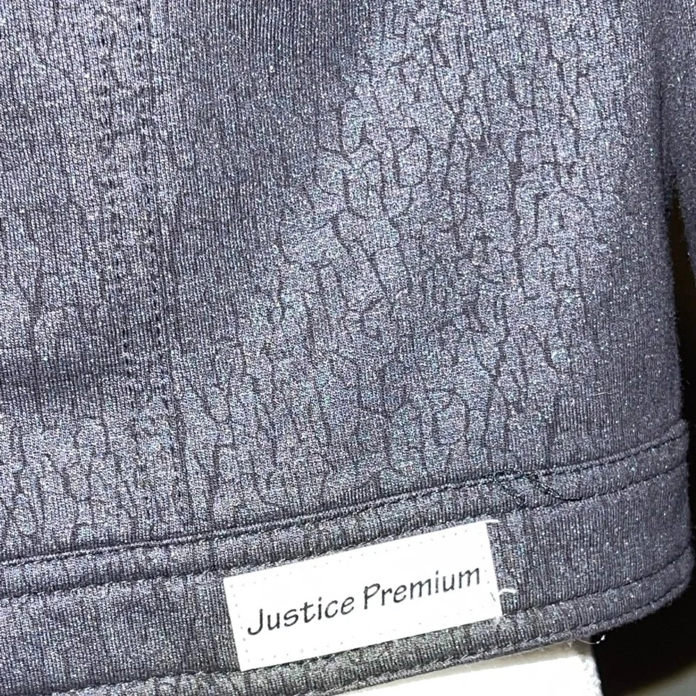 Girls Size 12 Justice Black Jacket Coat‎ w/ Rhinestones